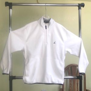White Fleece Nautica Pullover Hoodie Men’s Size L